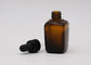 Conta-gotas 30Ml Amber Glass Essential Oil Bottle de borracha do látex de vidro